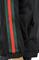 Mens Designer Clothes | GUCCI men's cotton hoodie with red and green stripes 182 View 2